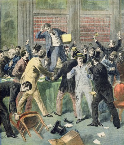 1894年7月9日の「ルプチジャーナル」の図解された補足からの新大統領の選挙 作： Frederic Theodore Lix